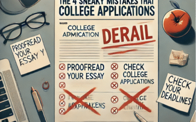 The 4 Sneaky Mistakes That Derail College Applications