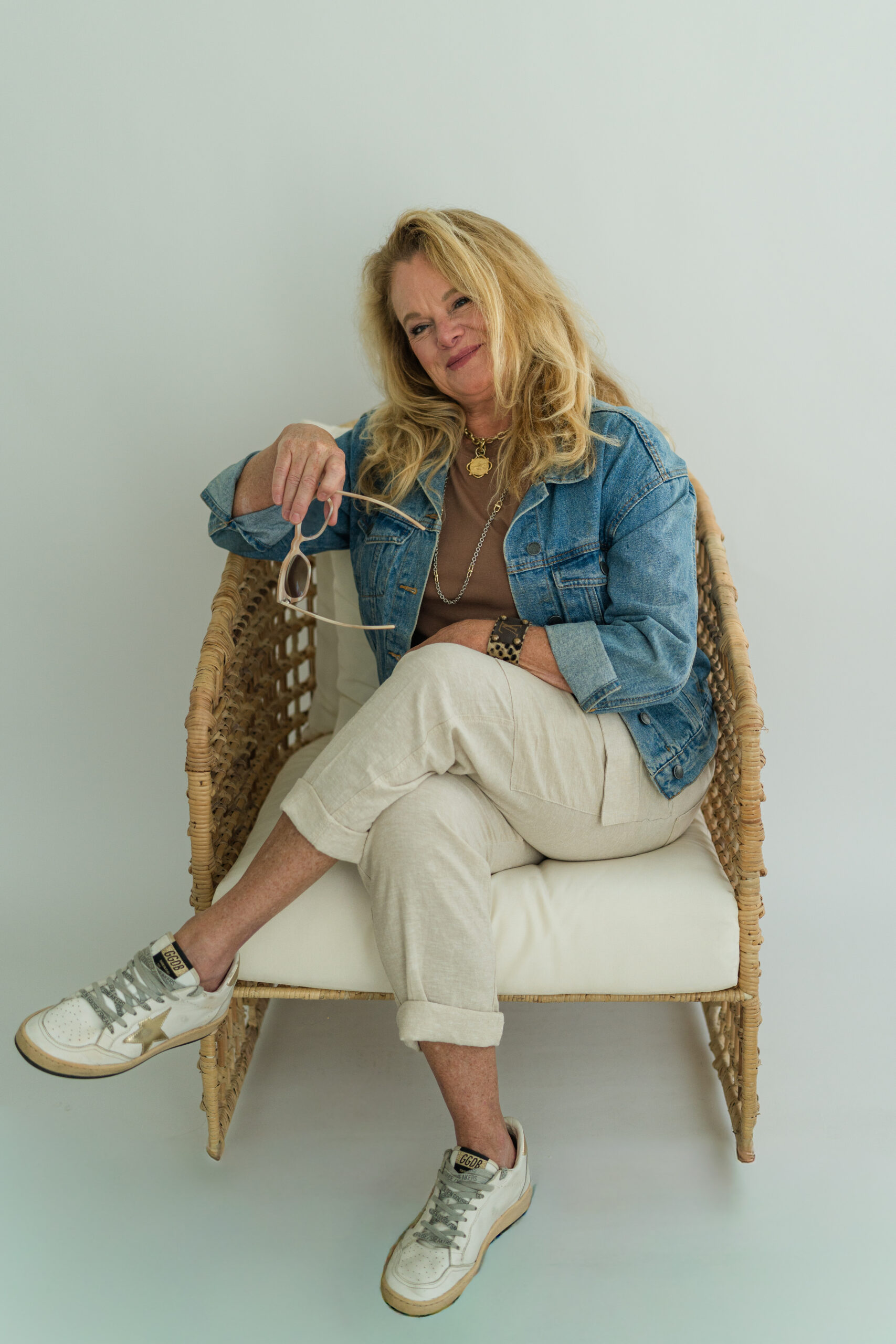 Lee sitting in chair