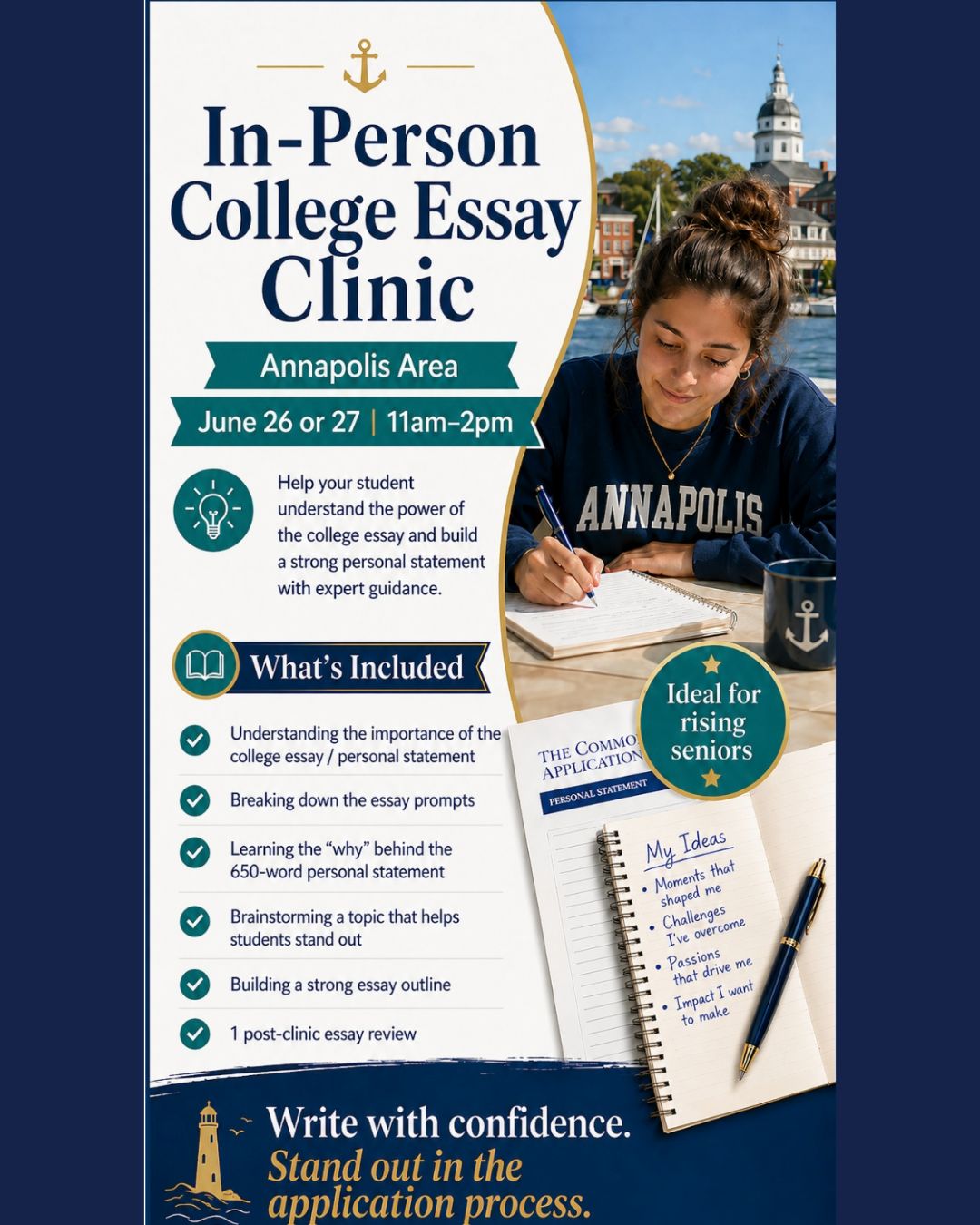 Dates for essay clinic in June
